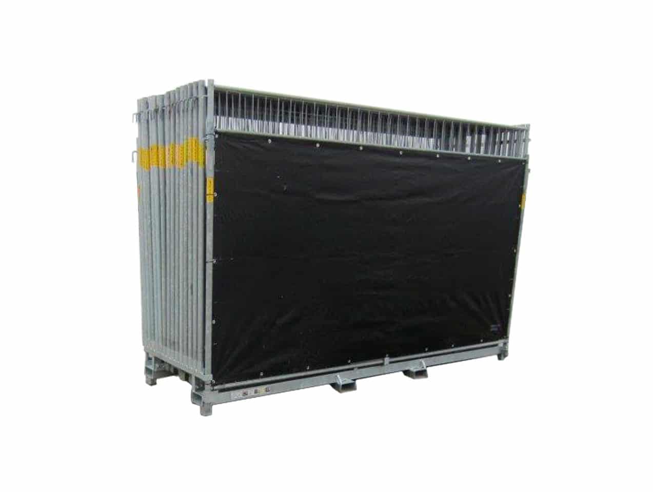 1 Palette hoher Zaun mit schwarzem Zauntuch Artikel-Nr. 07711